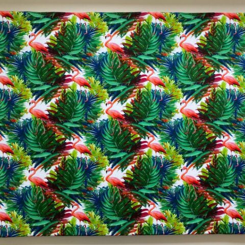 Tumlemadras 120 x 100 x 3 cm - Flamingoer