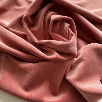 velour støvet rosa