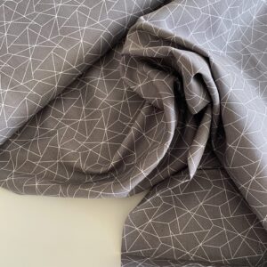 mønstret bomuld grå
