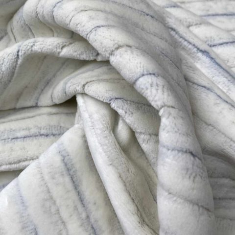 Fez Stripe fra Sahco / Kvadrat - Møbelstof - Farve 001 - Hvid