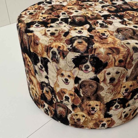 Puf med gobelin - Hunde