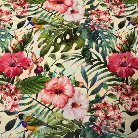 Tumlemadras 120 x 100 x 3 cm - Blomster